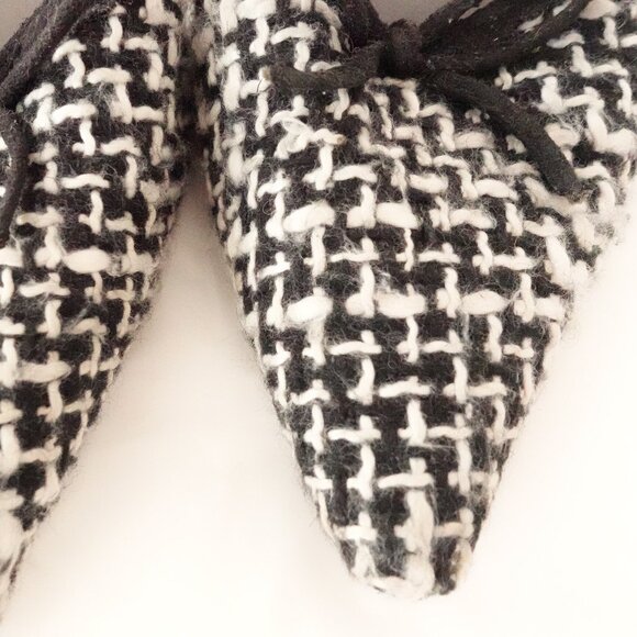 Vintage Premier Collection Houndstooth Heeled Mules, Size 6.5, Made in Paris - Picture 11 of 12